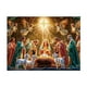 thumbnail image 1 of Bandera Navideña con Dosel Estrellado | Cortina de Terciopelo Color Melocotón con Pinzas y Clavos | Decoración Festiva para El Hogar, La Pared, La Ventana, La Fiesta, Los Eventos Navideños, Etc., 1 of 4