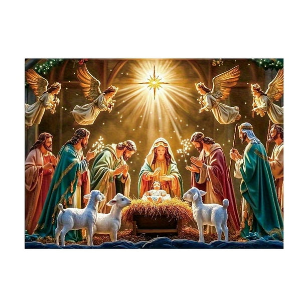 Bandera Navideña con Dosel Estrellado | Cortina de Terciopelo Color Melocotón con Pinzas y Clavos | Decoración Festiva para El Hogar, La Pared, La Ventana, La Fiesta, Los Eventos Navideños, Etc.
