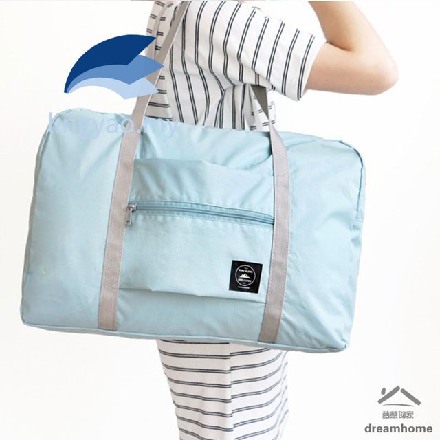 Bolsas De Viaje De Nailon Plegables Impermeables De Gran Capacidad Bolsa De Hombro Para Negocios Viajes De Compras huangjie unisex