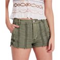 thumbnail image 1 of Free People - Pantalones cortos de mezclilla informales con ribete de encaje para mujer, verde, 12, 1 of 1