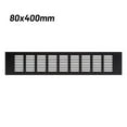 thumbnail image 1 of MYG Black Alloy Rectangular Air Vent Grille Ventilation Cover for Cabinets Wardrobes, 1 of 7