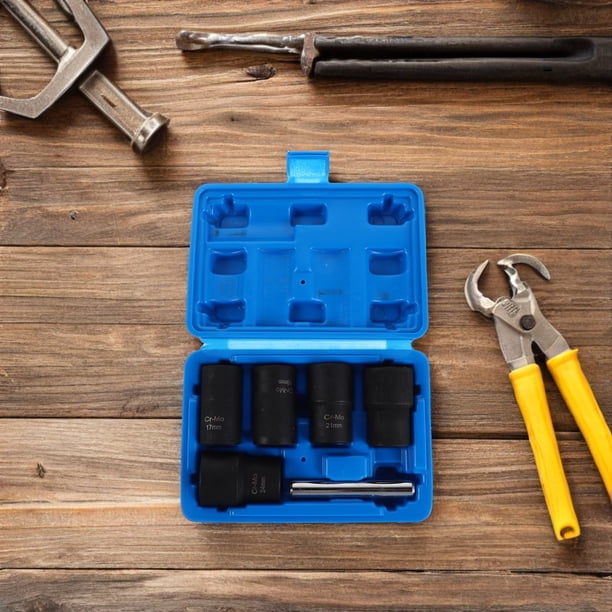 unbranded 1Jgo Kit Profesional De Extractores De Tornillos Y Tuercas Redondeadas Para Uso En Casa Y Garage