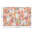 thumbnail image 5 of Shih Tzu Dog and Pioneer Flower Flannel Non Slip Door Rugs,Washable Door Mats Indoor,Decorative Door Mats,Dirt-Resistant and Absorbent Doormat for Entrance,Bedroom,Kitchen,Bathroom,23.5x16in(60x40cm), 5 of 5