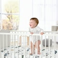 thumbnail image 2 of Sweet Jojo Designs Airplane Green and Blue Boy Fitted Crib Sheet, 2 of 6