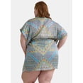 thumbnail image 4 of Jessica Simpson Women's Lurex Kimono Robe Swim Coverup, Sizes XS-XXL, 4 of 5