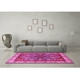 thumbnail image 3 of Ahgly Company Indoor Rectangle Geometric Pink Traditional Area Rugs, 5' x 7', 3 of 4