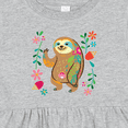 thumbnail image 4 of Inktastic Sloth Cute for Girls Girls Baby Dress, 4 of 5