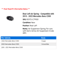 thumbnail image 2 of Rear Left Air Spring - Compatible with 2015 - 2022 Mercedes-Benz C300 2016 2017 2018 2019 2020 2021, 2 of 2