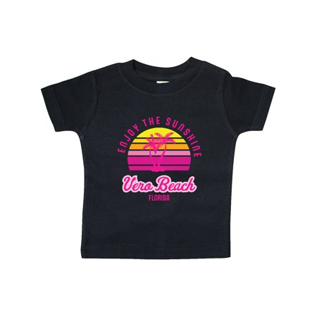 

Inktastic Summer Enjoy the Sunshine Vero Beach Florida in Pink Gift Baby Boy or Baby Girl T-Shirt