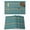 Teal, variant on Yellow Wooden Grain Placemats Set of 12, Country Shabby Planks Rural Placemats for Dining Table, Place Mats for Kitchen Tabletop, Waterproof Wipeable Dining Table Mats Set