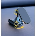 thumbnail image 3 of 2023 New Alloy Folding Magnetic Car Phone Holder, 360° Adjustable - 6 Strong Magnet Magnetic Car Phone Mount Dashboard Folding Bracket Universal (Silver), 3 of 4
