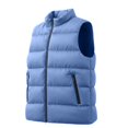 thumbnail image 3 of Iyufng Mens Mock Neck Horizontal Quilted Puffer Vests Zip Up Lightweight Winter Sleeveless Jackets with Zipper Side Pockets, 3 of 7