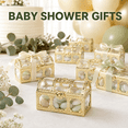 thumbnail image 7 of ABCISI 12 Pcs Clear Treasure Chest Favor Boxes, Mini Candy Gift Boxes With Gold Trim, 2.8 x 2 x 2 in Wedding Party Favor Containers for Baby Shower Birthday Decorations, 7 of 7