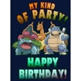 thumbnail image 2 of Boy's Pokemon My Kind of Party Happy Birthday  Graphic Tee Navy Blue X Small, 2 of 4