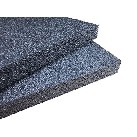 Polyethylene Foam Sheet 12 x 16 x 1 Inch Thick - 12 Pack Black Charcoal - Custom Foam Inserts High Density Closed Cell PE Case Packaging Shipping