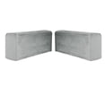 thumbnail image 2 of 2pieces Sofa Armrest Cover Polyester Stretch Furniture Chair Arm Protector Anti-slip Machine Washable Armchair Cover - Gray, 2 of 6