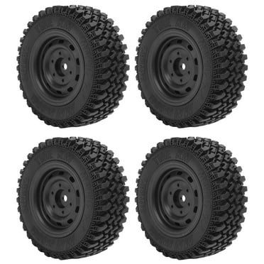 4pcs Professional Plastic Rubber Tire RC Accessory Upgrade Parts Fit for MN86 Car