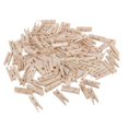 thumbnail image 1 of 100 Piezas Clavijas de Natural Clip de Ropa fotografía Decoración 4.5cmx0.7cm, 1 of 9