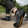 thumbnail image 2 of Barefoot Shoes Men Women Knit High Top Sneakers Breathable Antislip Outdoor Athletic Hiking Shoes Black Size 10.5, 2 of 6