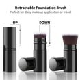 thumbnail image 2 of Retractable Foundation Makeup Brushes, Travel Flat head Brush Portable Foundation Brush with Cover-type:style3;, 2 of 5