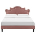 thumbnail image 4 of Modway Neena Performance Velvet Full Bed in Dusty Rose, 4 of 9