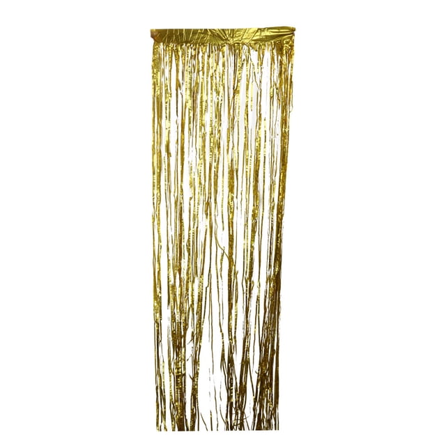 Cortina de puerta con flecos de oropel metálico, decoración para fiesta de boda, accesorio de foto perfecl Cortinas de papel de aluminio