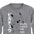 thumbnail image 3 of Pokémon - Pikachu Japanese - Youth Long Sleeve Graphic T- Shirt, 3 of 5