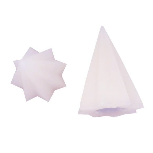 Geometrics Color Changing Flameless Wax LED Ornamentos Eclipse Curtains 2 Pack Estrellas