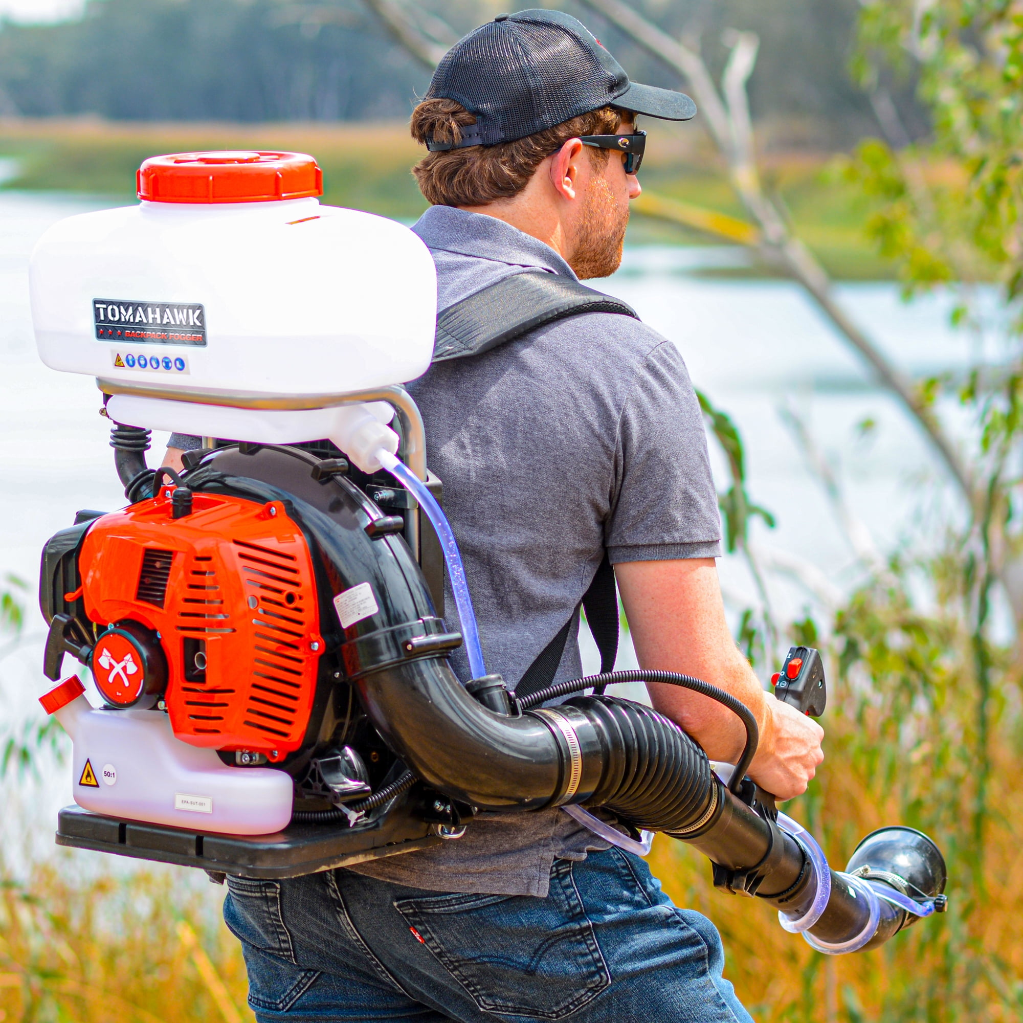 TOMAHAWK 3 HP Mosquito Backpack Fogger Leaf Blower 2 Stroke for Garden Bug Ticks