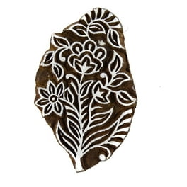 BEAU ART RARE Décoratifs Indien en Bois Textile Imprimé Bloc. i77-122