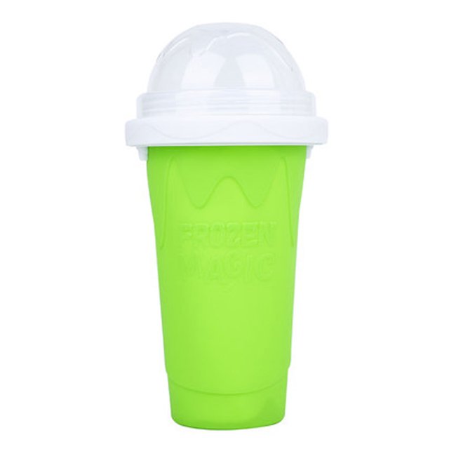 Smoothies Cup Eco-friendly Double Layer Silicone Slushy Ice Cream Maker For Home