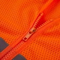 thumbnail image 5 of 3C Products ANSI/ISEA 107-2015 Class 2 Light Weight Safety Orange Cool Mesh Safety Vest w/ Zipper Closure & 2 Inside Pockets - SV1400-4XL, 5 of 7
