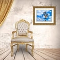 thumbnail image 3 of Frank, Assaf 14x12 Gold Ornate Wood Framed with Double Matting Museum Art Print Titled - Street lamp with London Eye in background, London, UK, 3 of 4