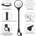 thumbnail image 3 of Bike Mirrors, 1 Pair 360 Rotatable Bicycle Handlebar Mirrors, Wide Angle Rear View Mirrors, Convex Cycle Wing Mirrors -Qin, 3 of 5