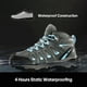 thumbnail image 2 of Botas de senderismo NORTIV 8 SNHB211W impermeables para mujer, talla 8.5, gris/azul, 2 of 9