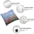 thumbnail image 6 of nygtbtfer Square Throw Pillow Covers Colorful Flowers Abstract Floral Aesthetic Art Pillow Cases Decorative for Home Bedroom Sofa Pillowcases Standard White, 6 of 7