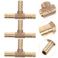 thumbnail image 4 of Shisuyan 5pcs Air Hose Fitting Pipe Connector Hose Barb Adapter Replacement Tee Fitting, 4 of 9