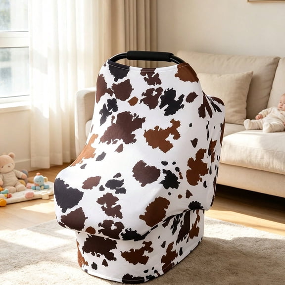 Patterned Baby Car Seat Cover – Multifunctional Nursing Cover / Sunshade