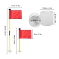 thumbnail image 1 of Golf Pin Flag Hole Cup Set for Mini Putting Green Flagstick Yard Practice Supplies Portable 2 Section Detachable Red, 1 of 6