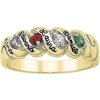 Personalized Family Jewelry Harmony Birthstone Mother's Ring available in Sterling Silver, Gold and White Gold