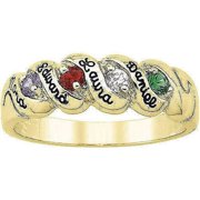 Personalized Family Jewelry Harmony Birthstone Mother's Ring available in Sterling Silver, Gold and White Gold