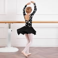 thumbnail image 6 of Grblisyd Ballet Leotards for Girls Floral Print Dance Leotards with Skirt Gymnastic Ballerina Outfit Dress Classic Long Sleeve, 6 of 6