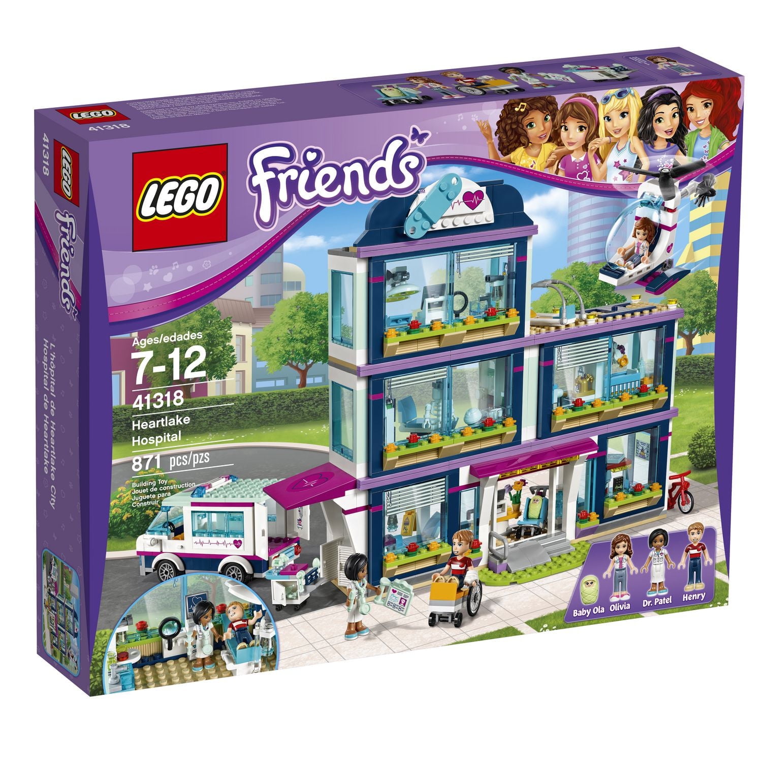 Ens. de construction Heartlake Hospital LEGO Friends