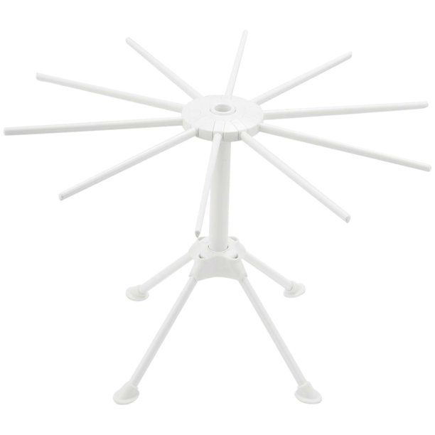 Pasta Drying Rack, Collapsible Noodle Drying Holder, 10 Arms Spaghetti Dryer Stand for Fresh Homemad