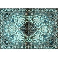 thumbnail image 1 of Ahgly Company Machine Washable Indoor Rectangle Persian Light Blue Traditional Area Rugs, 5' x 8', 1 of 4