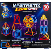 Cra-Z-Art Magtastix Extreme Combo 50 Piece Activity Set, Fun STEM Toy for Ages 6 and up