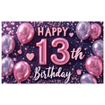 thumbnail image 2 of Colorful Design Happy Birthday Banner Stars Pattern Balloon Decoration Party Backdrop for Teenage Party Celebration Indoor Decoration Event, 2 of 7
