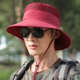 thumbnail image 2 of Sombrero de pescador portátil, gorra de pesca al aire libre para hombre, gorra de sol transpirable de malla, gorra de montañismo, 2 of 6