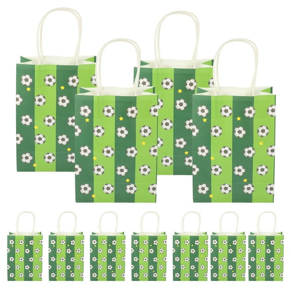 PBPBOX Soccer Party Favor Bags for Kids Lightweight Candy Storage 12pcs