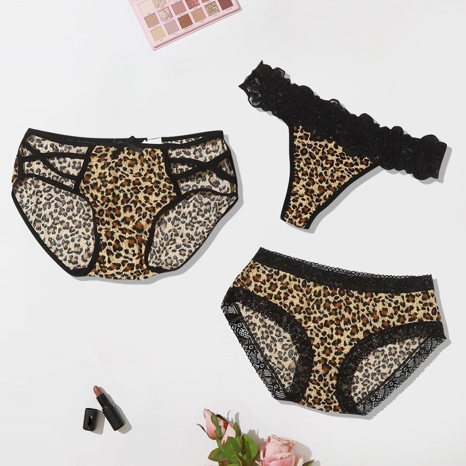 Leopard Print Underwear Panti,Big Size Panty Woman,Extra Large